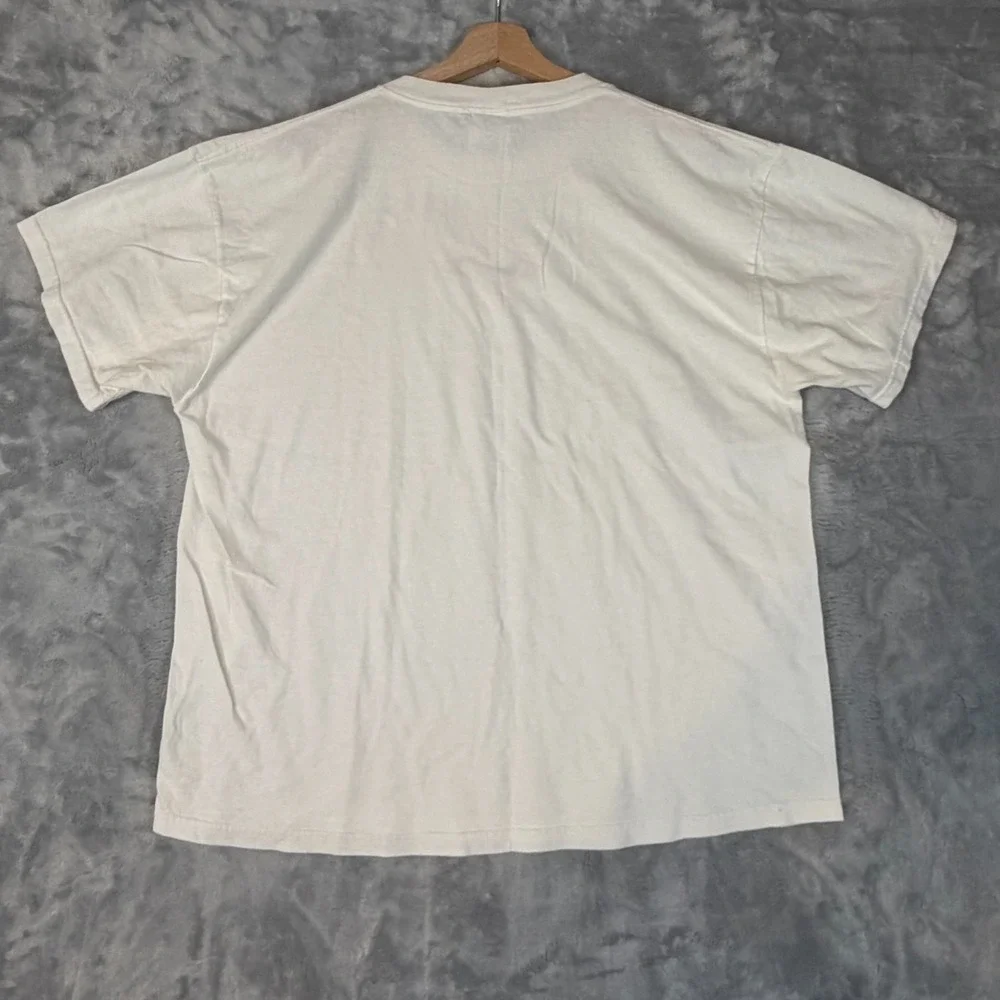 Vintage Nike Center Swoosh Embroidery T-Shirt White XL  Boxy Oval
